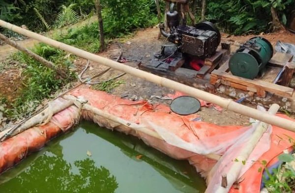 Kolam Rendaman hingga Diesel Tua Ditemukan di Lokasi Gurandil Sukabumi